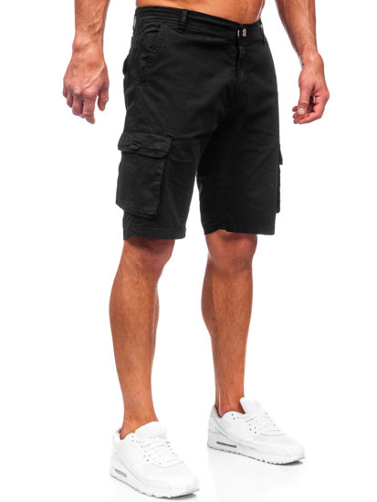 Men's Cargo Shorts Black Bolf J707