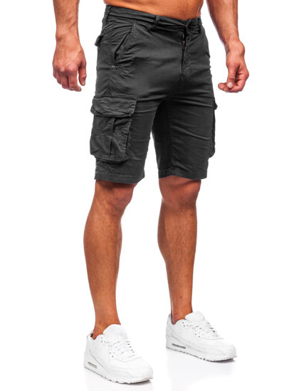 Men's Cargo Shorts Black Bolf XX160086