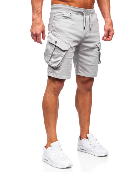 Men's Cargo Shorts Grey Bolf 384K