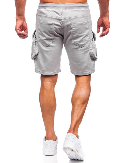 Men's Cargo Shorts Grey Bolf 384K