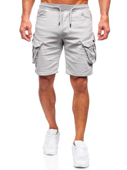 Men's Cargo Shorts Grey Bolf 384K