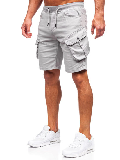 Men's Cargo Shorts Grey Bolf 384K