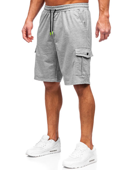 Men's Cargo Shorts Grey Bolf 8K218