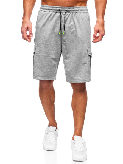 Men's Cargo Shorts Grey Bolf 8K218