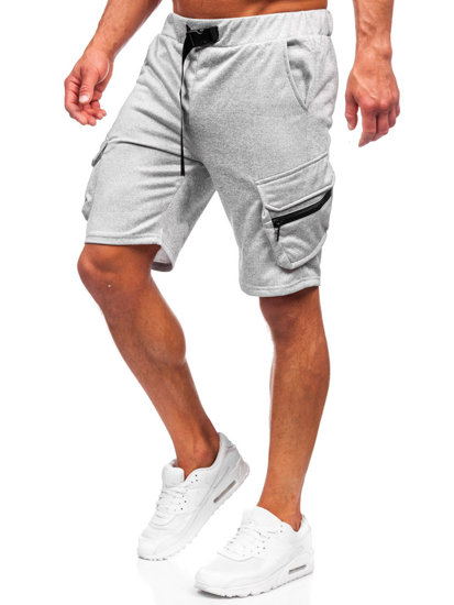 Men's Cargo Shorts Grey Bolf HS7188