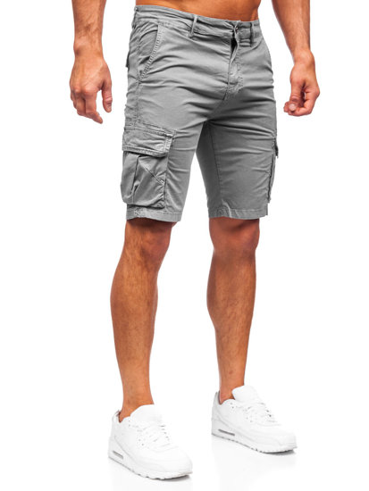 Men's Cargo Shorts Grey Bolf YF2221