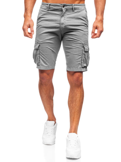 Men's Cargo Shorts Grey Bolf YF2221