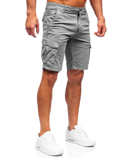 Men's Cargo Shorts Grey Bolf YF2222