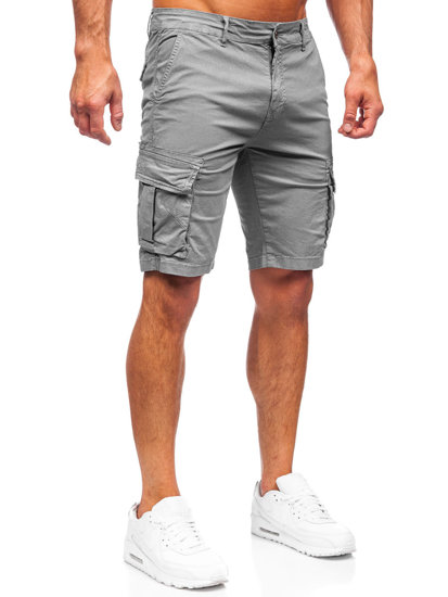 Men's Cargo Shorts Grey Bolf YF2225