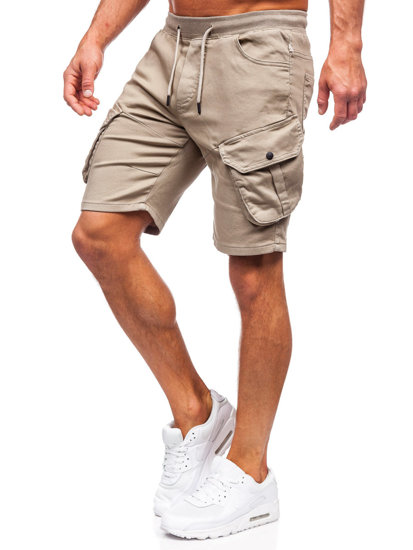 Men's Cargo Shorts Light Beige Bolf 384K