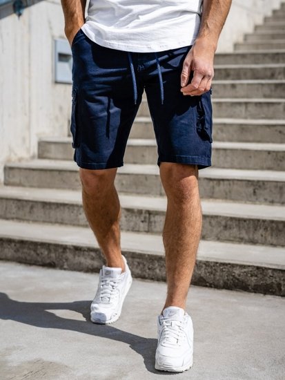 Men's Cargo Shorts Navy Blue Bolf 5011