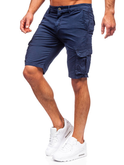 Men's Cargo Shorts Navy Blue Bolf YF2221