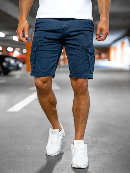 Men's Cargo Shorts Navy Blue Bolf YF2222