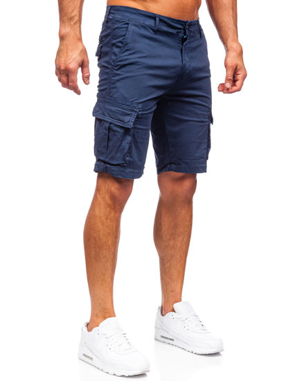 Men's Cargo Shorts Navy Blue Bolf YF2225