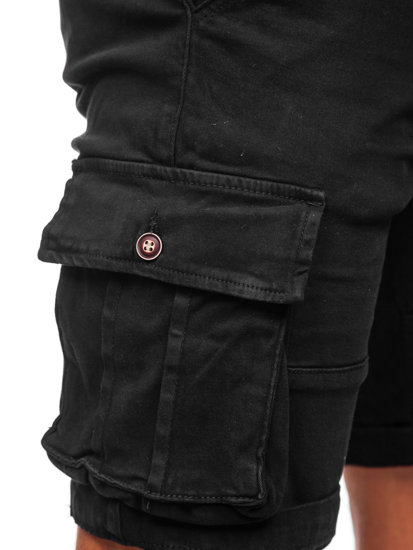 Men's Cargo Shorts with Belt Black Bolf MP0109NA