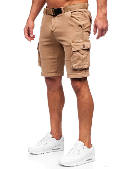 Men's Cargo Shorts with Belt Camel Bolf MP0109K