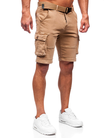 Men's Cargo Shorts with Belt Camel Bolf MP0109K