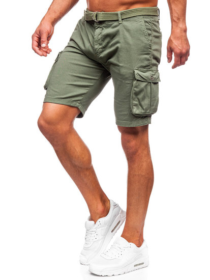 Men's Cargo Shorts with belt Khaki Bolf 010