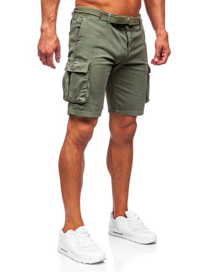 Men's Cargo Shorts with belt Khaki Bolf 010