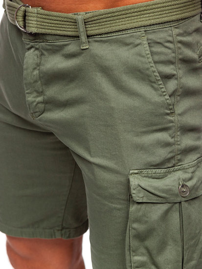 Men's Cargo Shorts with belt Khaki Bolf 010