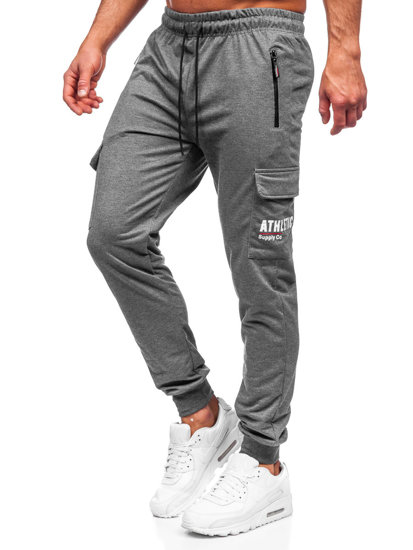 Men's Cargo Sweatpants Anthracite Bolf JX5061