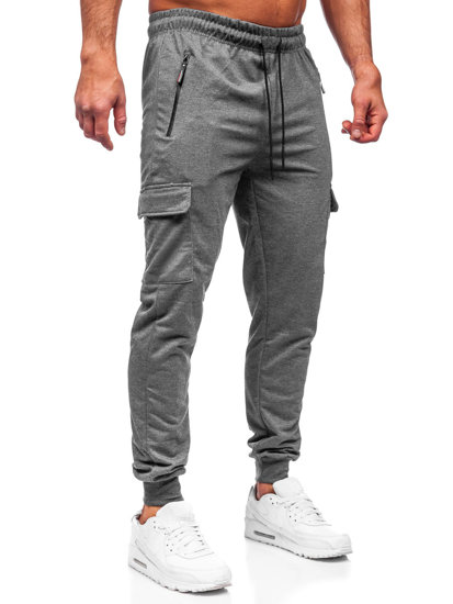 Men's Cargo Sweatpants Anthracite Bolf JX5061