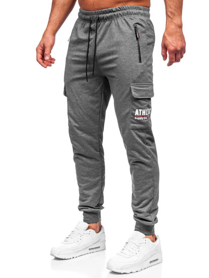 Men's Cargo Sweatpants Anthracite Bolf JX5061