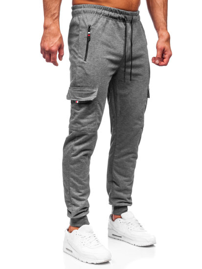 Men's Cargo Sweatpants Anthracite Bolf JX5065