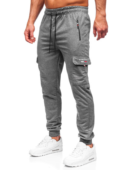 Men's Cargo Sweatpants Anthracite Bolf JX5065