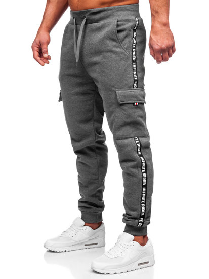 Men's Cargo Sweatpants Graphite Bolf JX8715