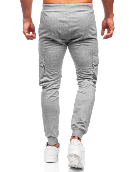 Men's Cargo Sweatpants Grey Bolf HW2357