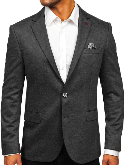 Men's Casual Blazer Anthracite Bolf 023