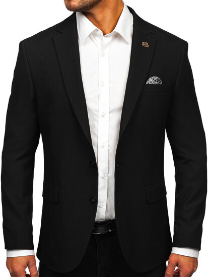 Men's Casual Blazer Black Bolf 025