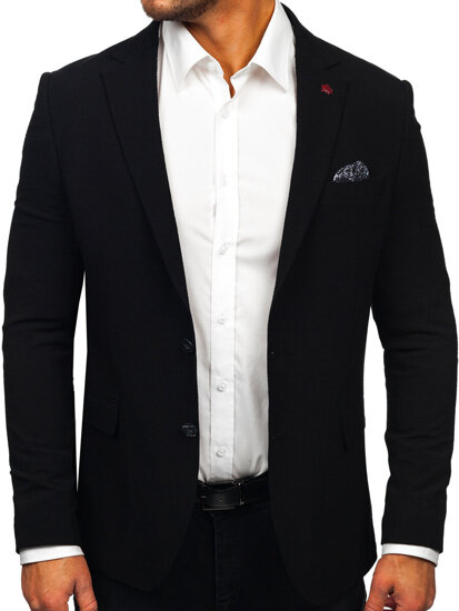 Men's Casual Blazer Black Bolf 026