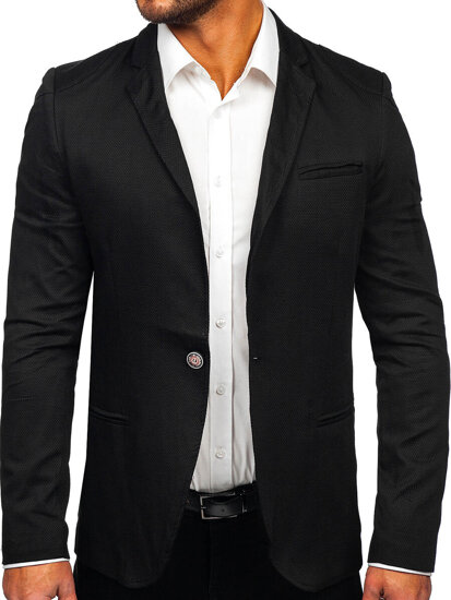 Men's Casual Blazer Black Bolf 715