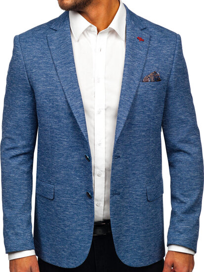 Men’s Casual Blazer Blue Bolf 019