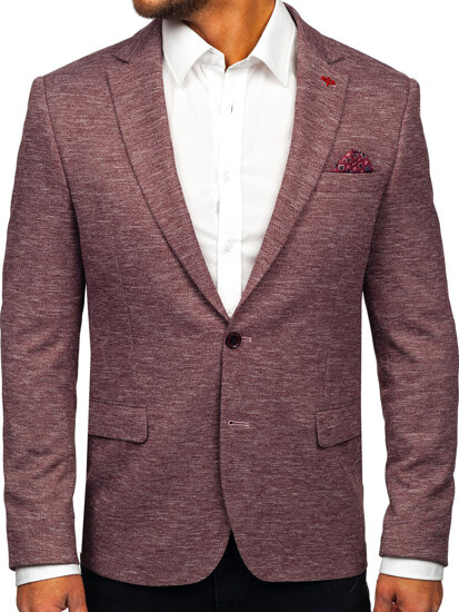 Men’s Casual Blazer Claret Bolf 012