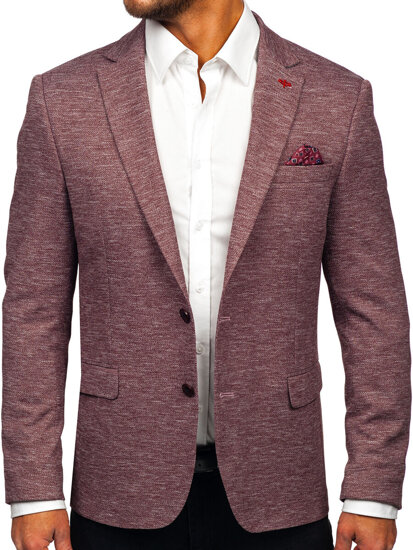 Men’s Casual Blazer Claret Bolf 012