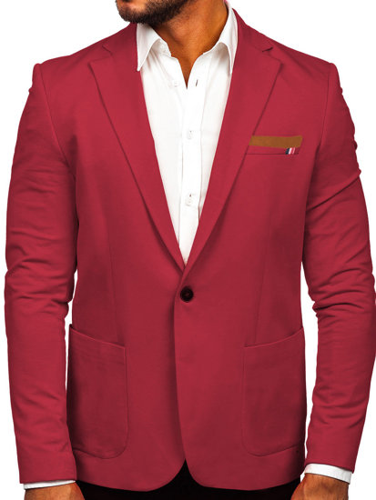 Men's Casual Blazer Claret Bolf 1652