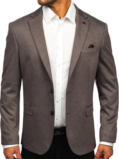 Men's Casual Blazer Dark Brown Bolf 024