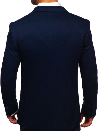 Men’s Casual Blazer Navy Blue Bolf 06