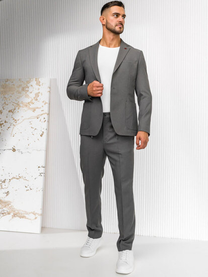 Men's Casual Suit Grey Bolf 12