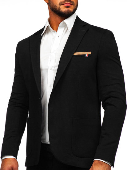 Men's Casual Suit Jacket Black Bolf 1652