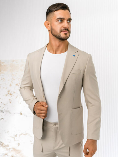 Men's Casual Suit Light Beige Bolf 09