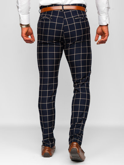 Men's Checkered Chino Pants Inky Bolf 0038