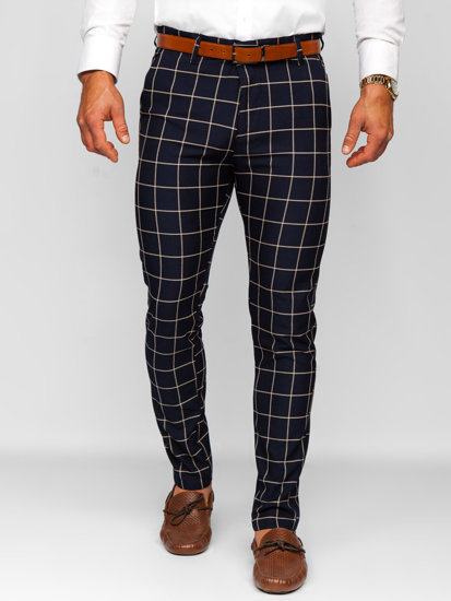 Men's Checkered Chino Pants Inky Bolf 0038