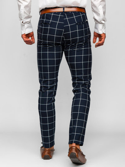 Men's Checkered Chino Pants Inky Bolf 0050