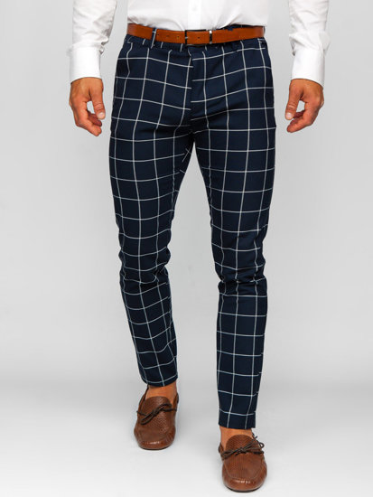 Men's Checkered Chino Pants Inky Bolf 0050