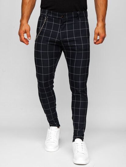 Men's Checkered Chino Pants Inky Bolf 0061