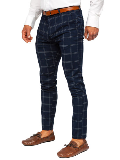 Men's Checkered Chinos Inky Bolf 0036